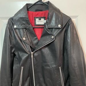 Topman leather jacket